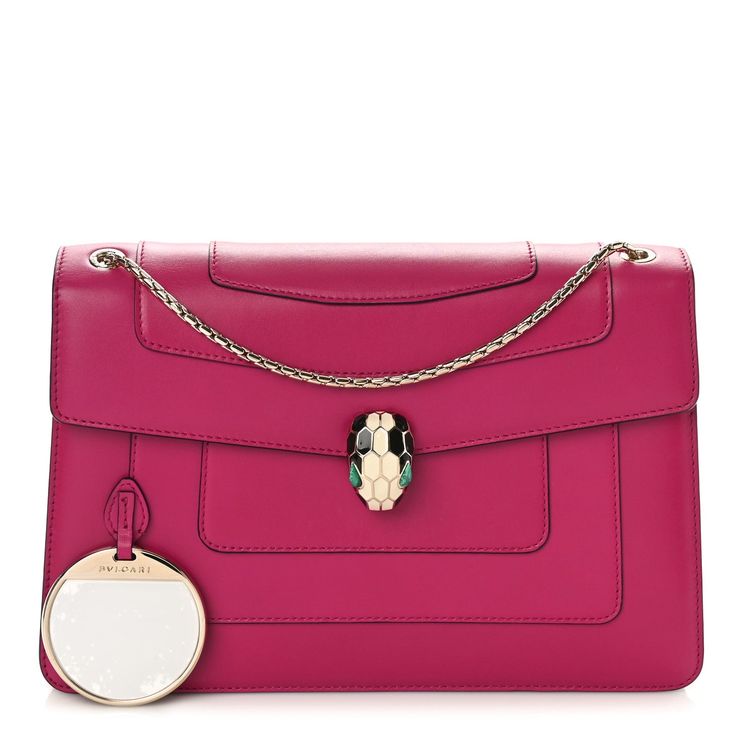 Calfskin Serpenti Forever Shoulder Bag Pink