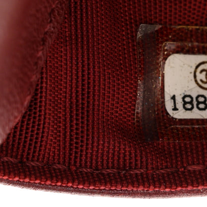 Chanel Lambskin Bow French Wallet Red 9 of 12