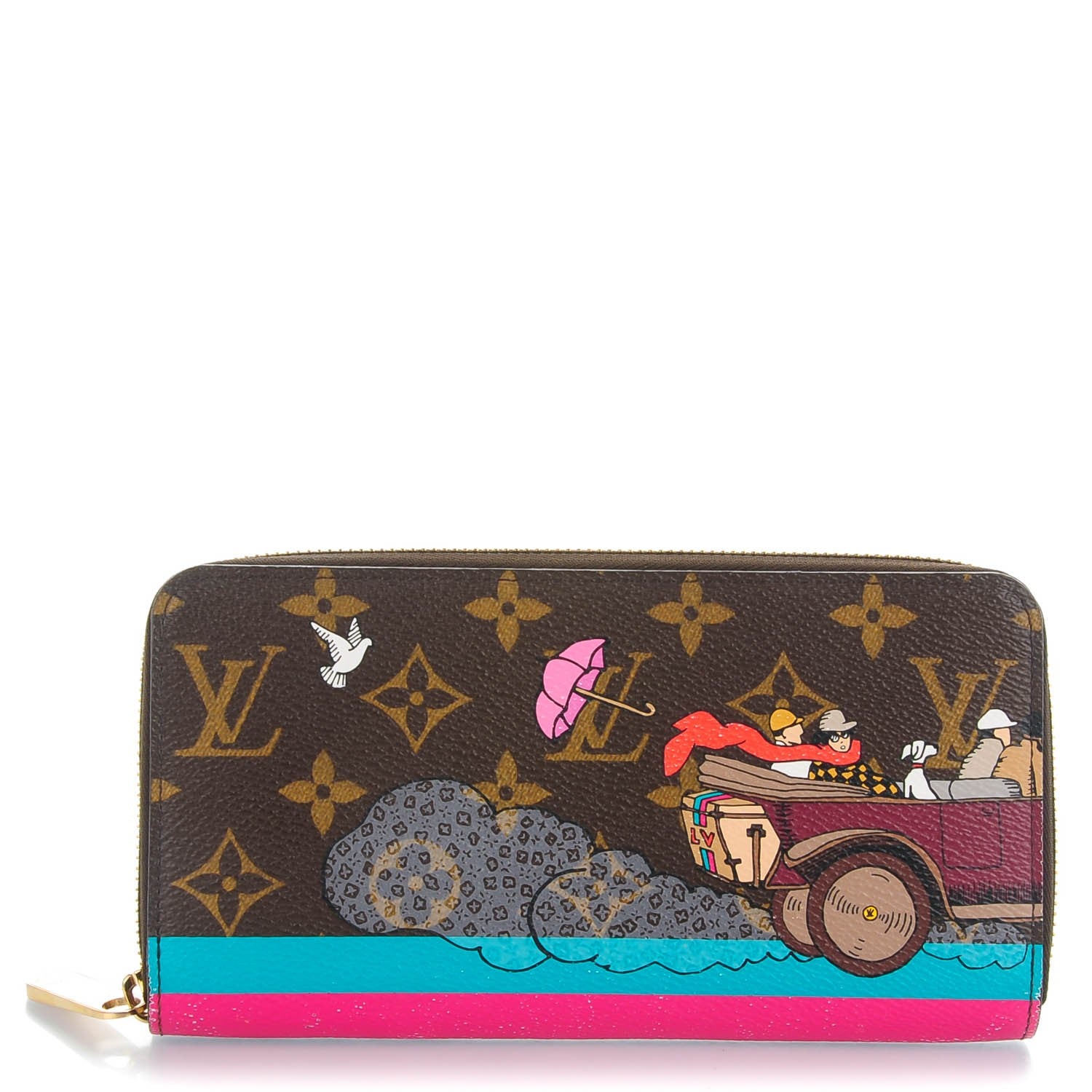 Louis Vuitton Monogram 2015 Christmas Animation Zippy Wallet Hibiscus 1 of 7