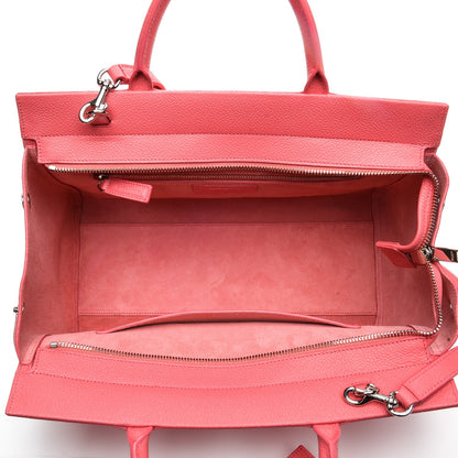 Saint Laurent Grained Calfskin Small Cabas Rive Gauche Rose Clair 5 of 6