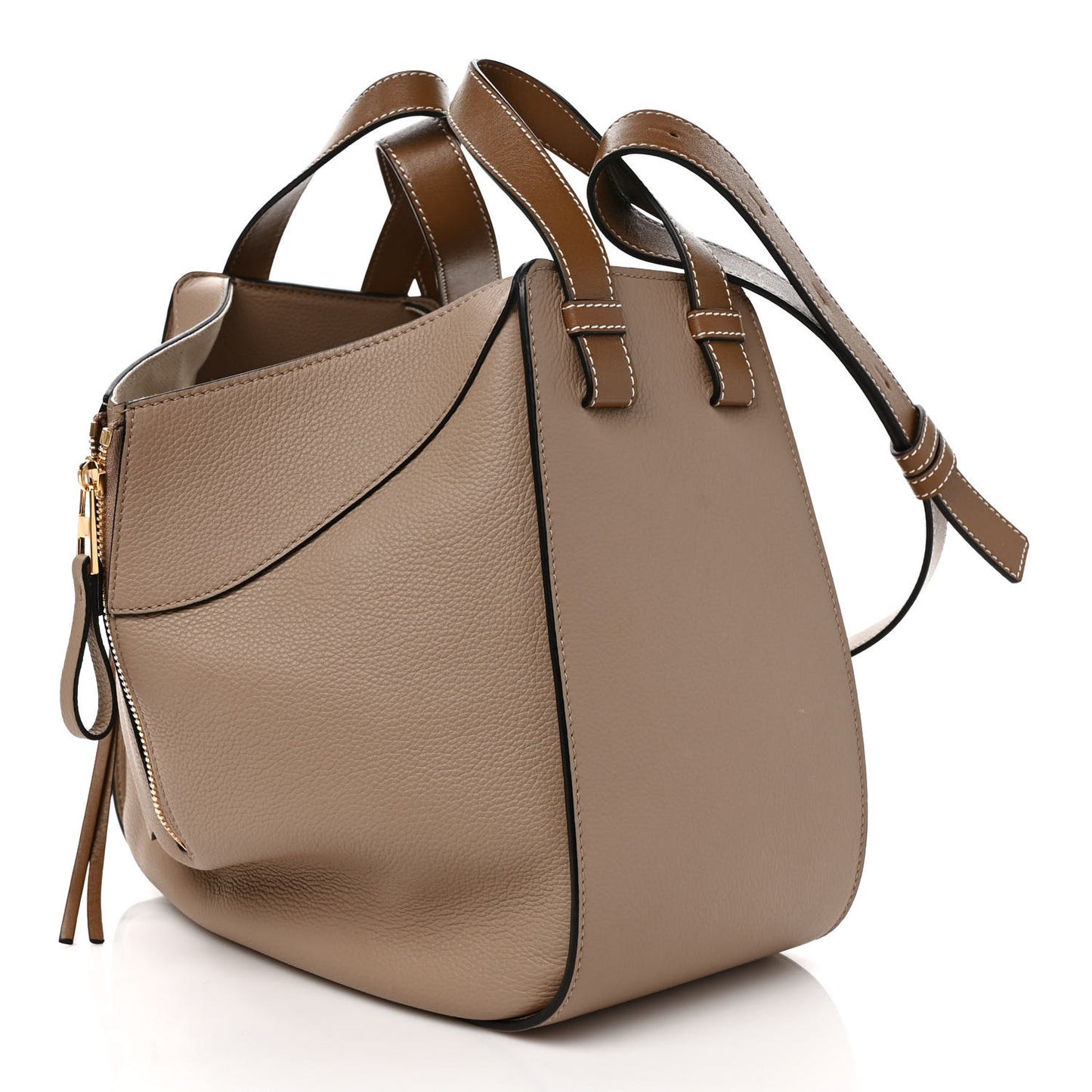Calfskin Small Hammock Shoulder Bag Sand Mink
