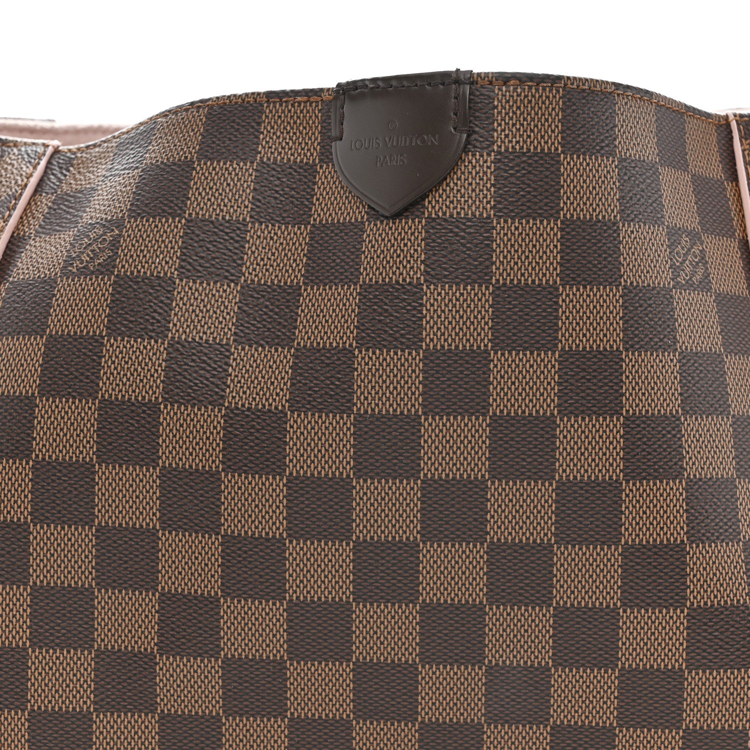Louis Vuitton Damier Ebene Caissa Hobo Rose Ballerine 8 of 16