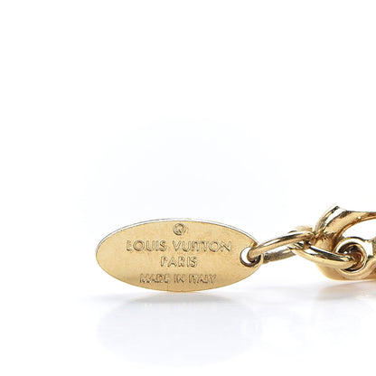 Louis Vuitton Onyx Crystal Padlock and Key Bracelet Gold 4 of 6