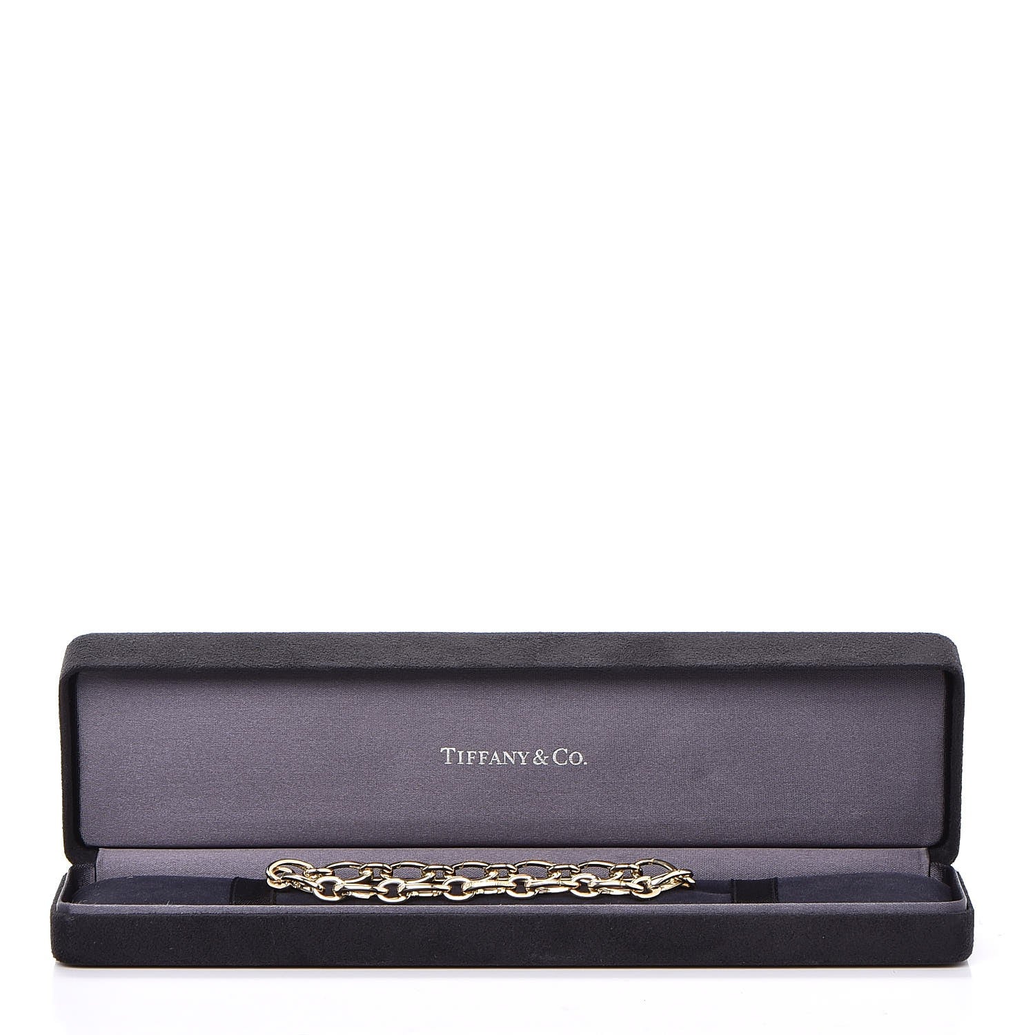 Tiffany 18K Yellow Gold Clasping Oval Link Bracelet 4 of 4
