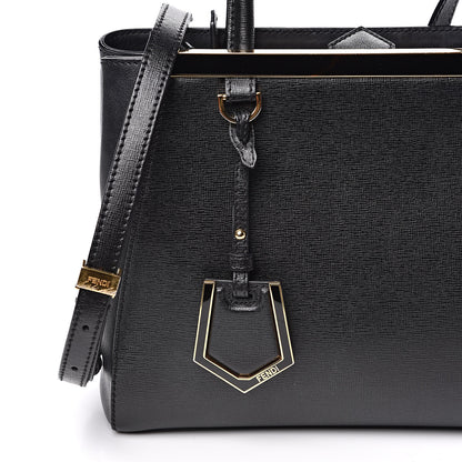 Fendi Vitello Elite Petite 2Jours Tote Black 14 of 14