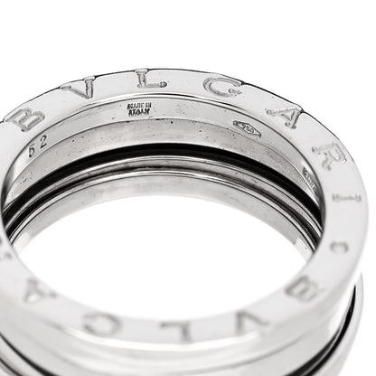 Bulgari 18K White Gold B.Zero1 Two-Band Ring 52 6 4 of 5
