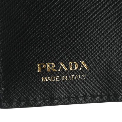 Prada Saffiano Mermaid Print Card Holder Black 5 of 5