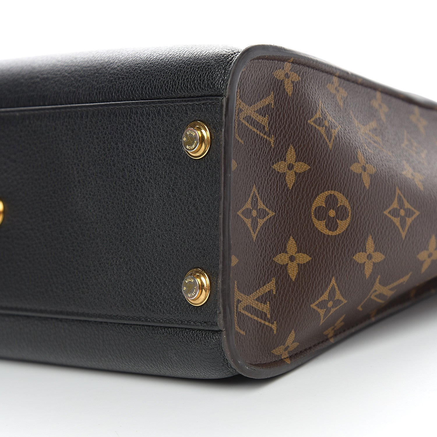 Louis Vuitton Calfskin Monogram On My Side Black 9 of 9