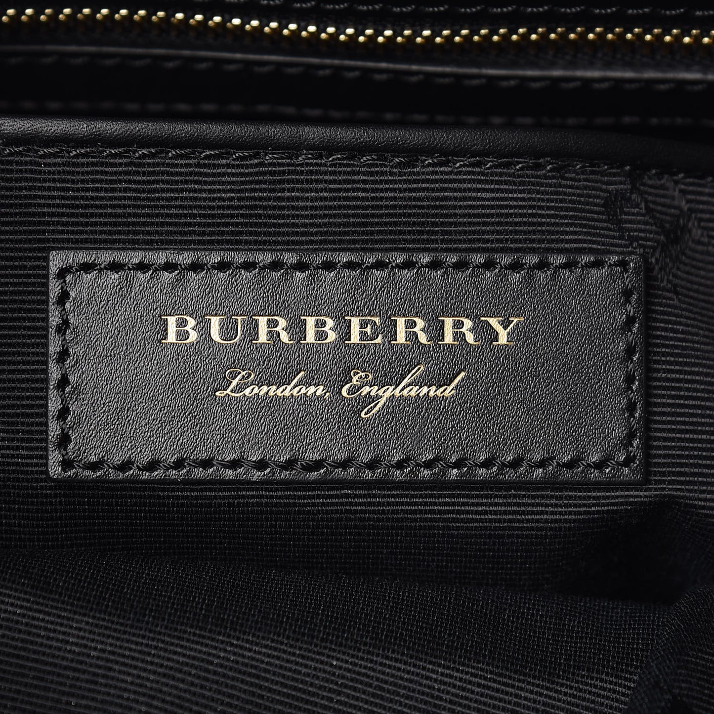 Nylon Striped Medium Rucksack Backpack Black White