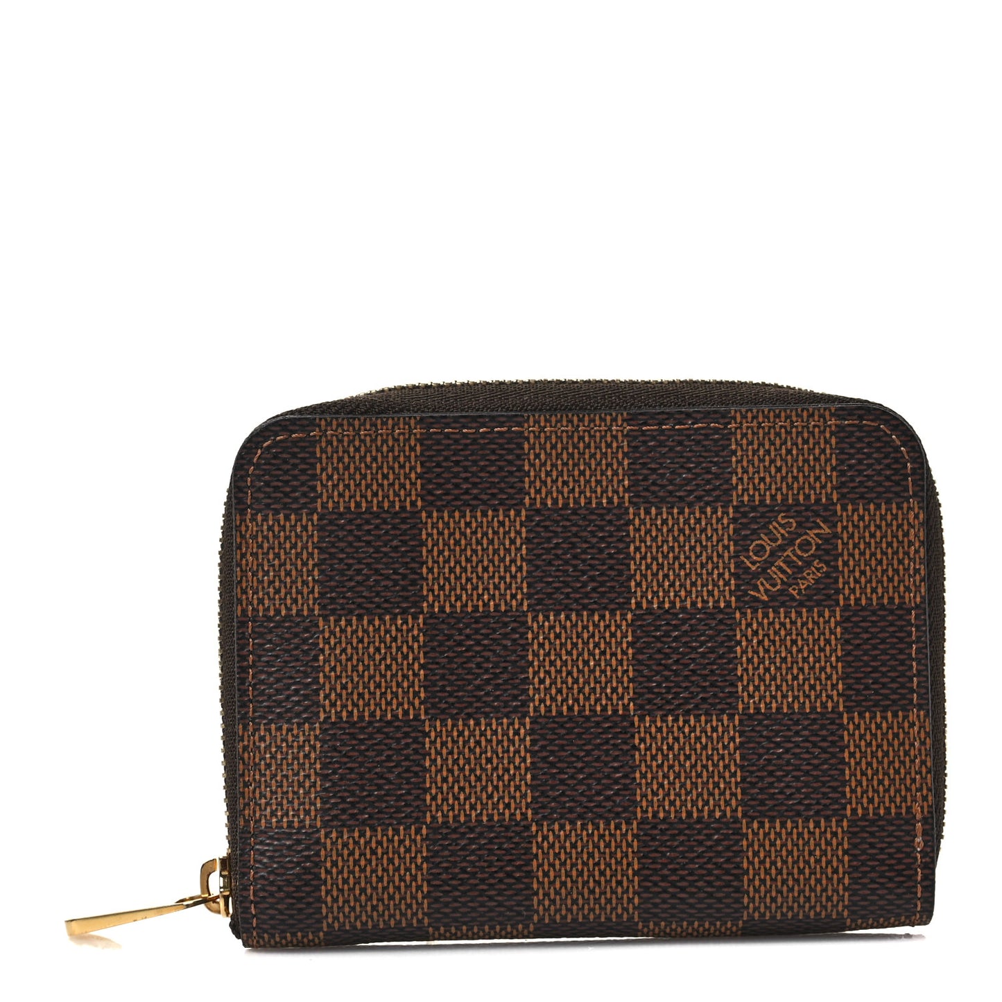 Damier Ebene Zippy Coin Purse Rose Ballerine