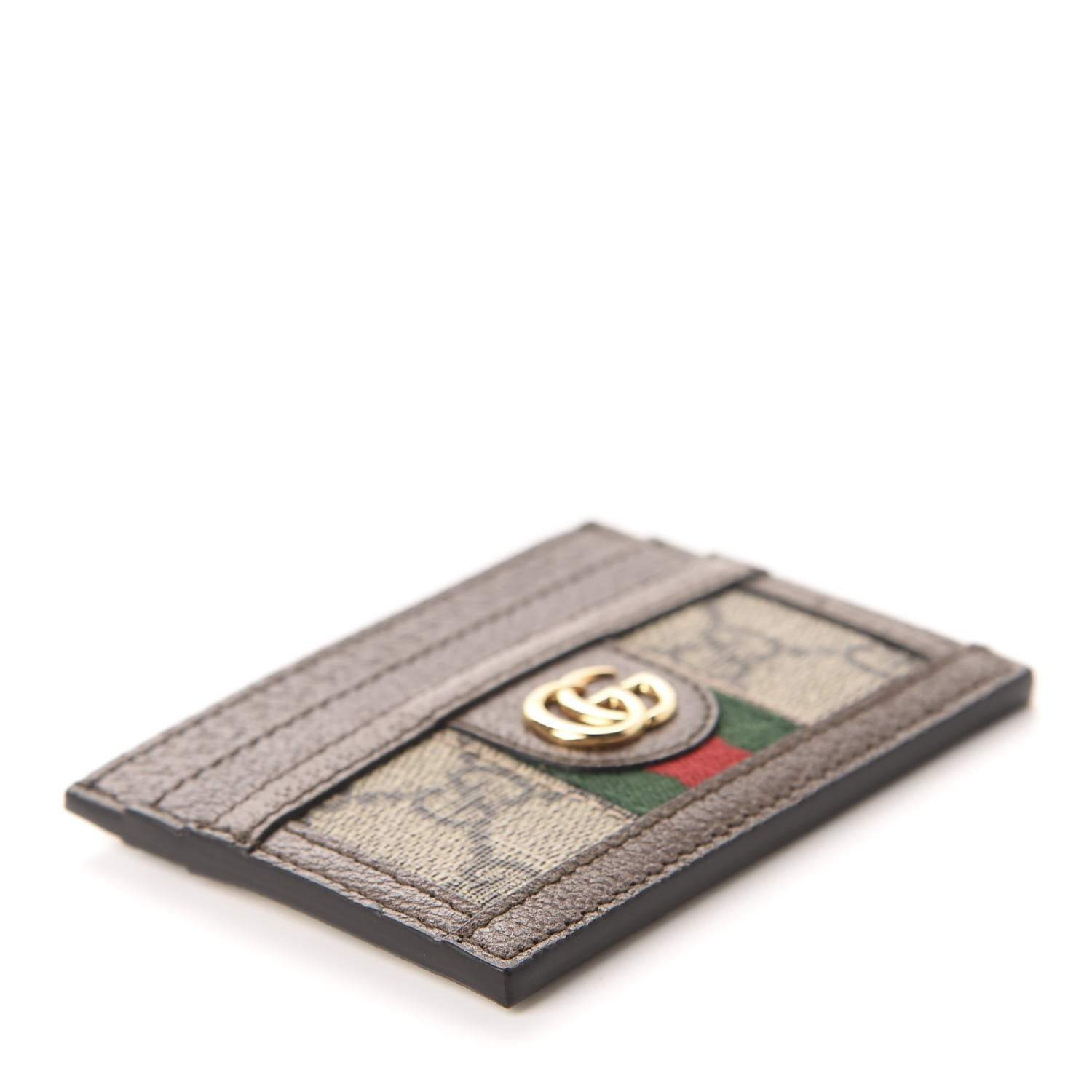 Gucci GG Supreme Monogram Ophidia Card Holder Brown 4 of 6