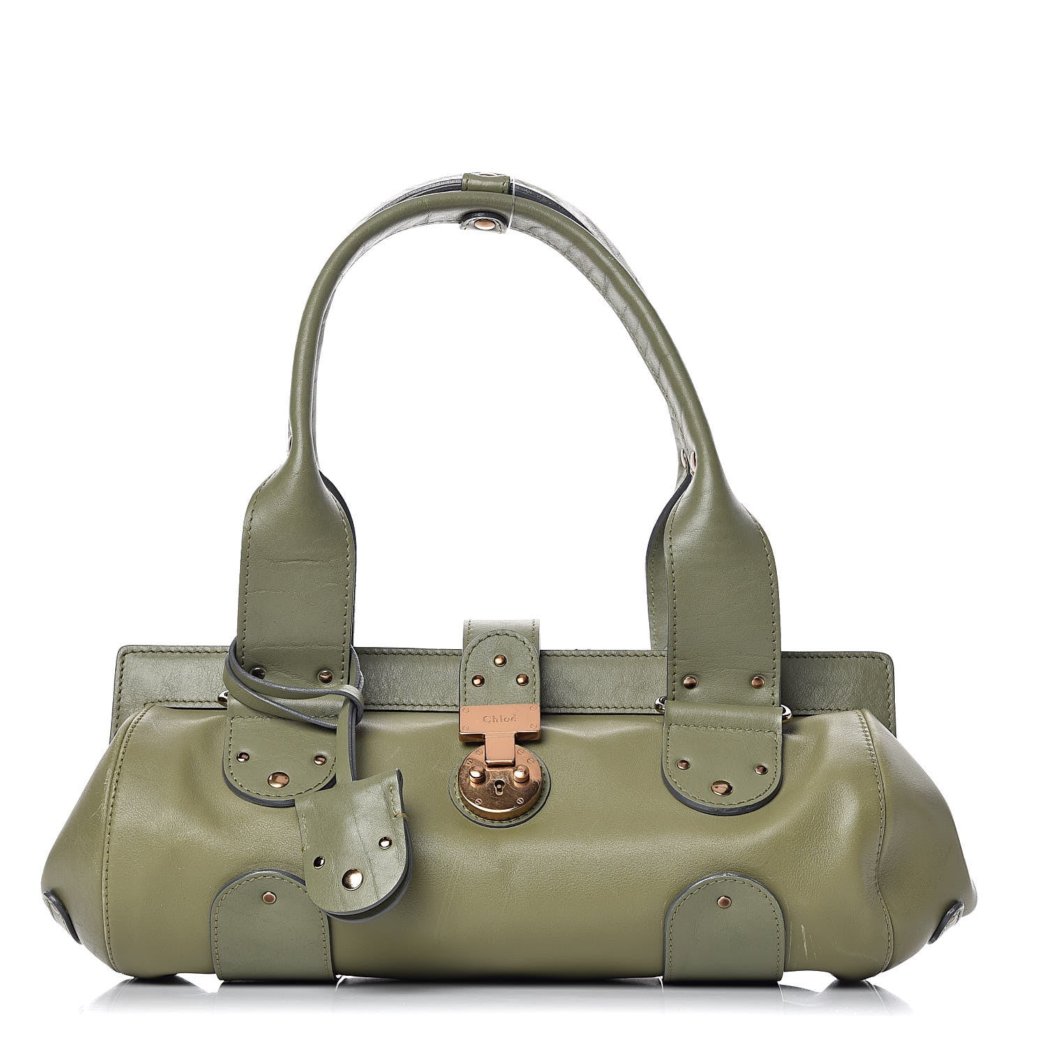 Chloe Calfskin Paddington Satchel Green 1 of 18
