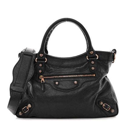 Balenciaga Agneau Giant 12 Rose Gold Hardware Town Black 1 of 12
