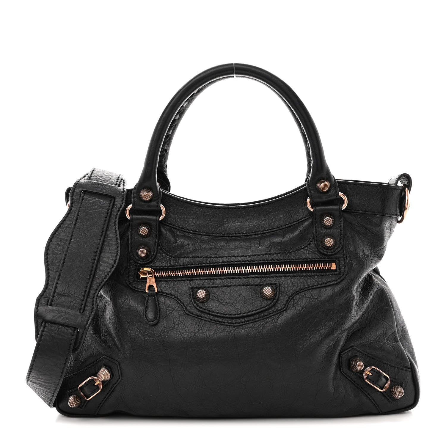 Balenciaga Agneau Giant 12 Rose Gold Hardware Town Black 1 of 12