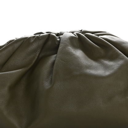Bottega Veneta Smooth Butter Calf The Pouch Oversized Clutch Kaki Fondent 8 of 10