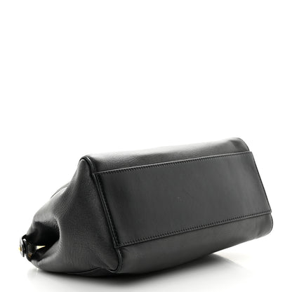 Fendi Nappa Mini Peekaboo Iconic Satchel Black 4 of 14