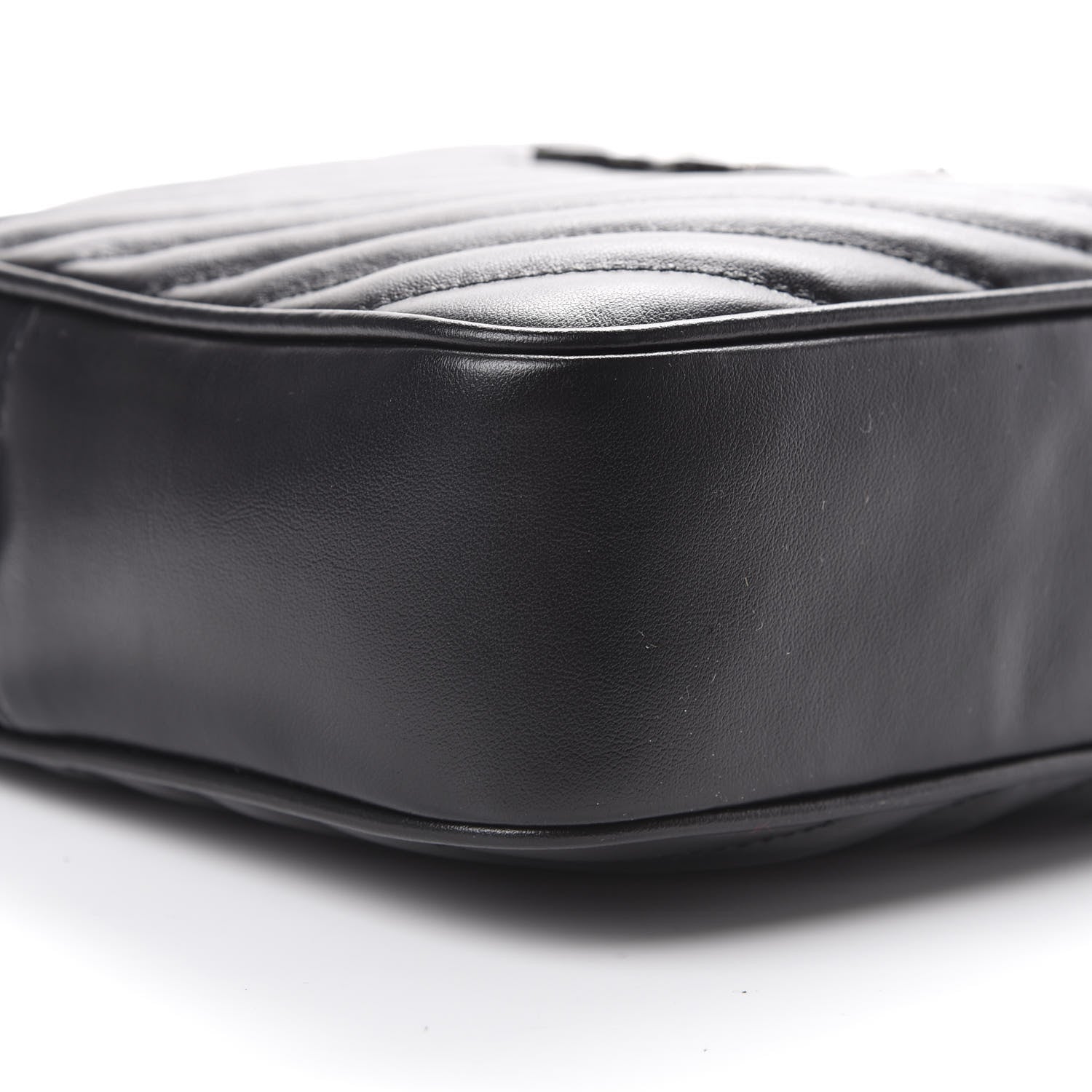 Saint Laurent Calfskin Matelasse Monogram Lou Camera Bag Black 7 of 9