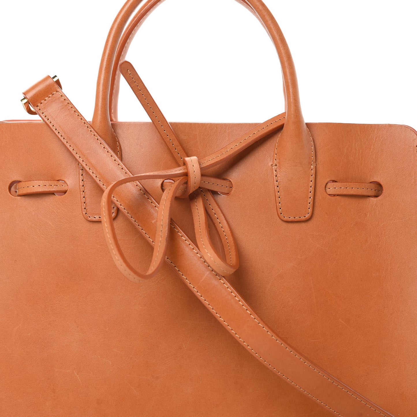 Calfskin Mini Sun Bag Cammello Rosa