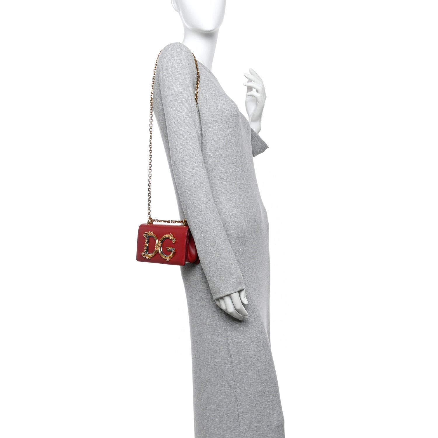 Dolce & Gabbana Nappa Mini DG Girls Shoulder Bag Red 2 of 10
