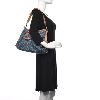 Louis Vuitton Denim Neo Cabby MM Blue 2 of 12