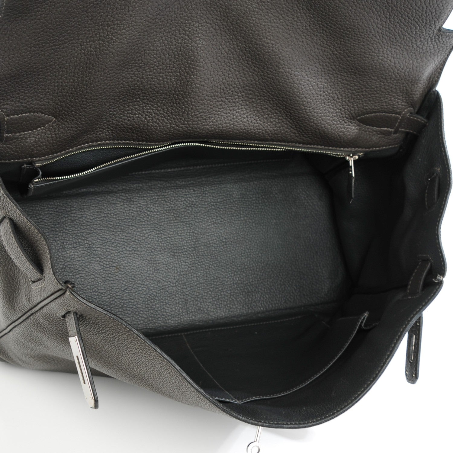 Hermes Taurillon Clemence Kelly 40 Graphite 12 of 23