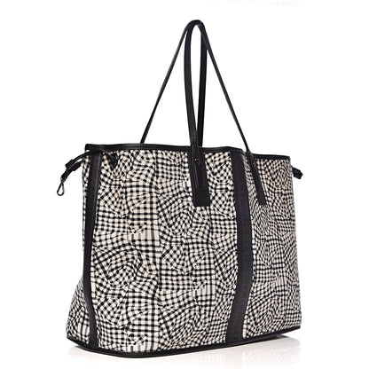 MCM Visetos Large Liz Reversible Shopper Tote Black 6 of 19