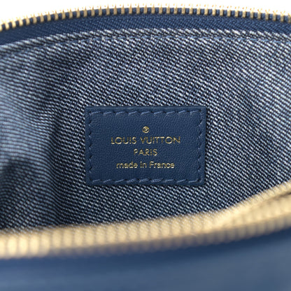 Louis Vuitton Lambskin Embossed Monogram Coussin PM Denim Blue 6 of 10
