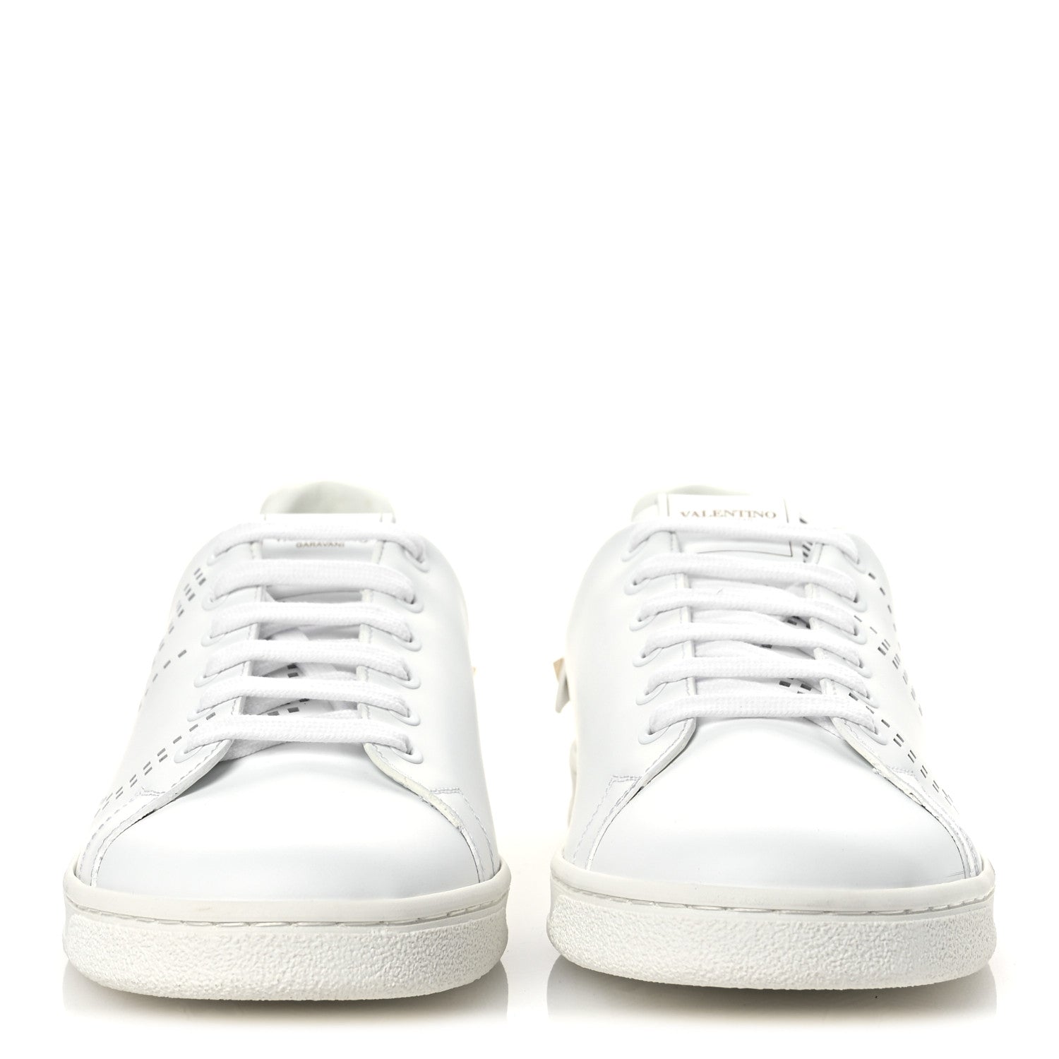 Valentino Garavani Calfskin Womens Backnet Sneakers 39.5 White 3 of 11