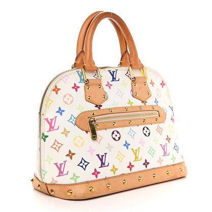 Louis Vuitton Monogram Multicolor Alma White 3 of 11