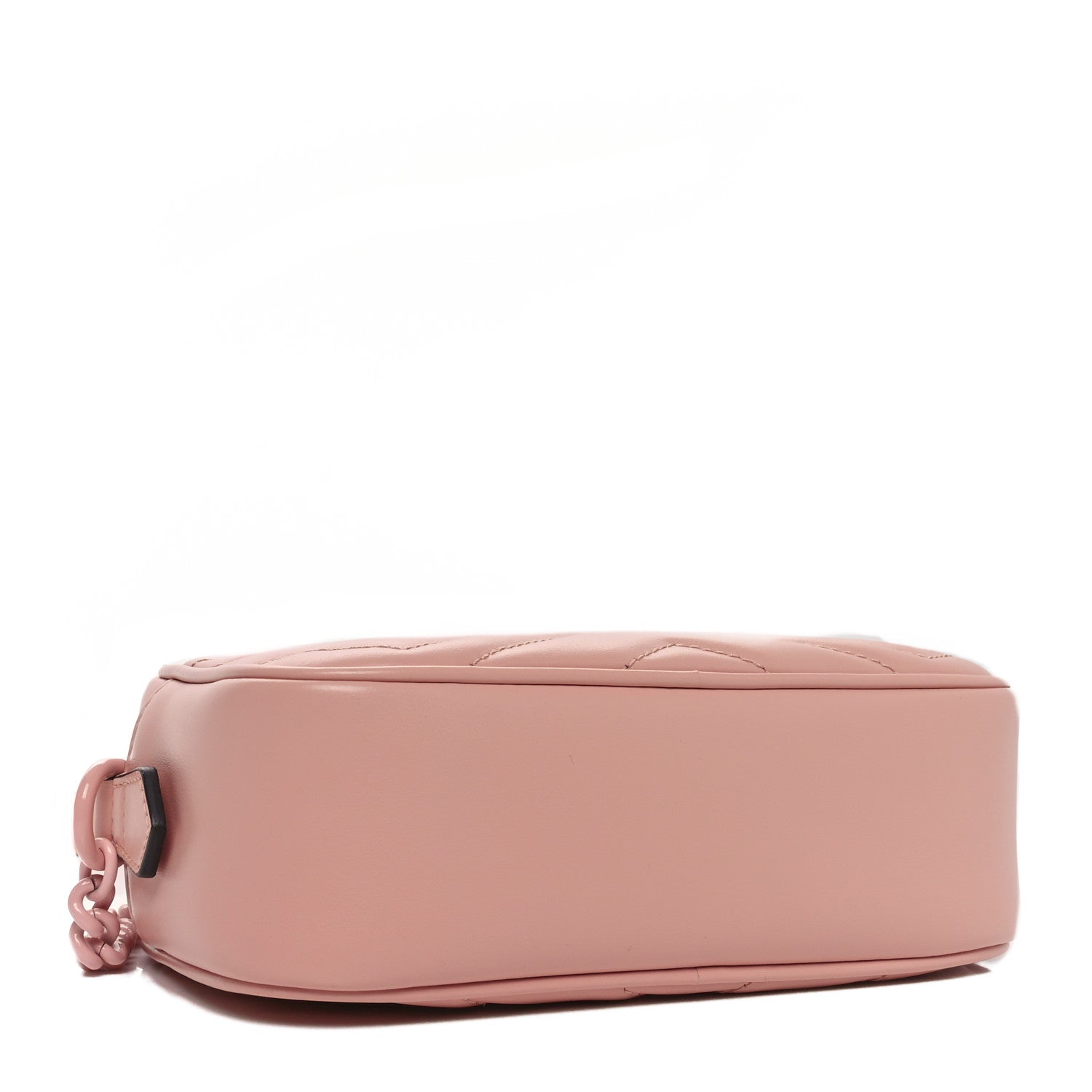 Gucci Calfskin Matelasse Monochrome Mini GG Marmont Chain Shoulder Bag Perfect Pink 4 of 10