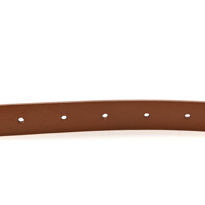 Valentino Garavani Calfskin VLogo Reversible Belt 70 28 Poudre Brown 3 of 4