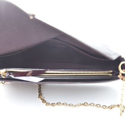 Louis Vuitton Vernis Pochette Felicie Chain Wallet Amarante 7 of 15