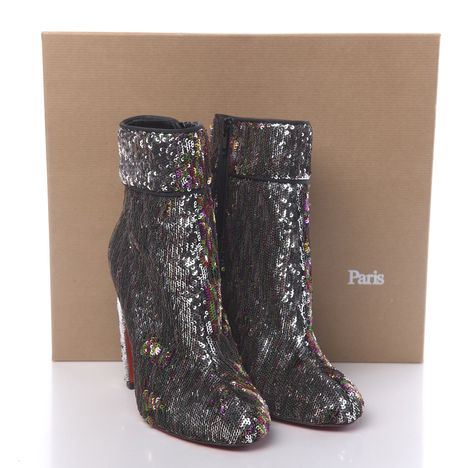 Christian Louboutin Paillettes Moulamax 100 Booties 36.5 Multicolor 12 of 12