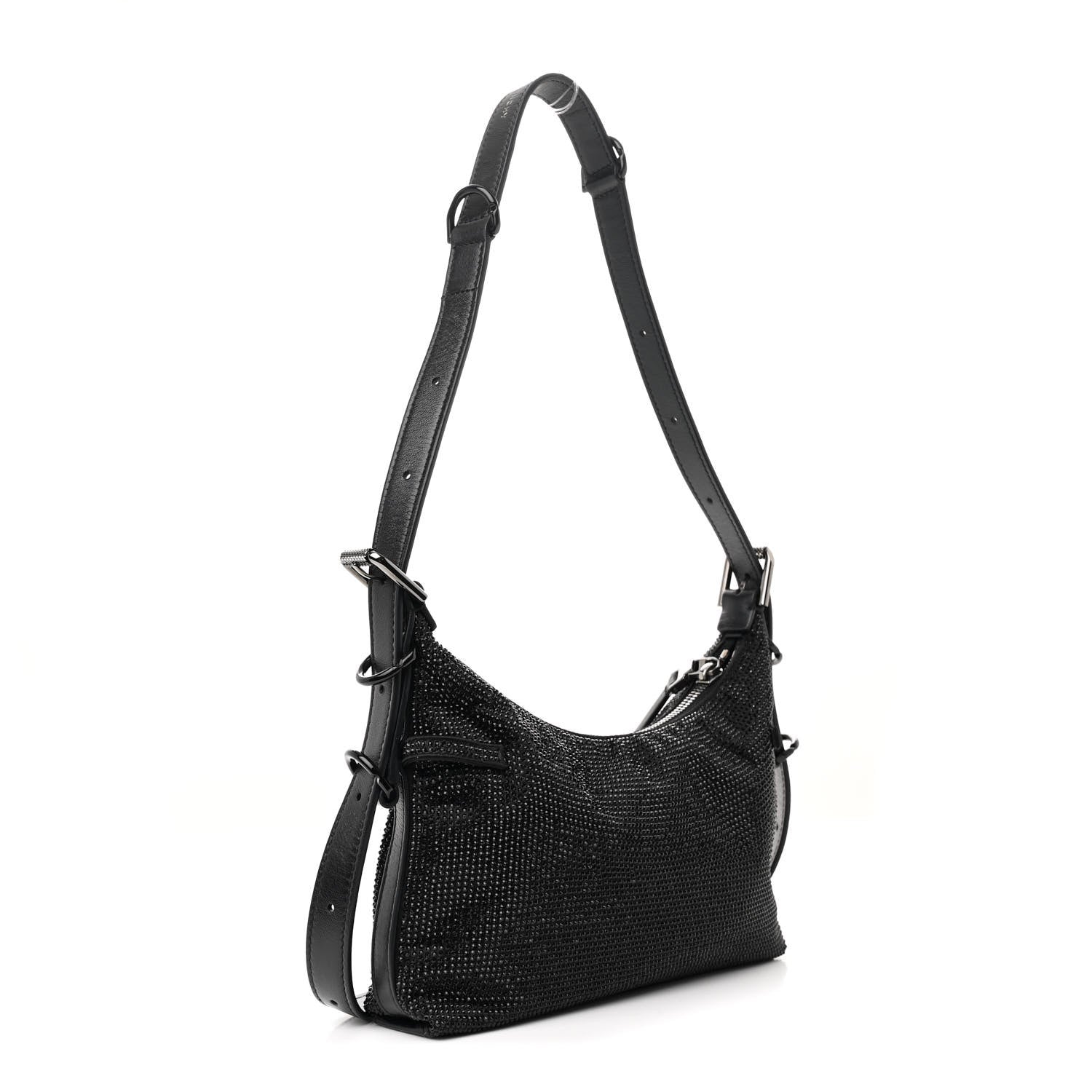 Givenchy Satin Strass Mini Voyou Boyfriend Party Bag Black 3 of 13