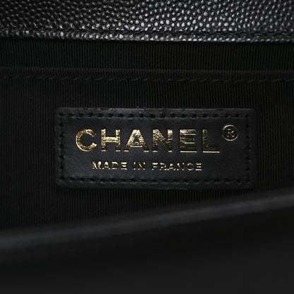 Chanel Caviar Quilted Medium Boy Flap Black 6 of 11