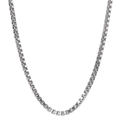 Tiffany Sterling Silver 4mm Box Chain 1 of 6