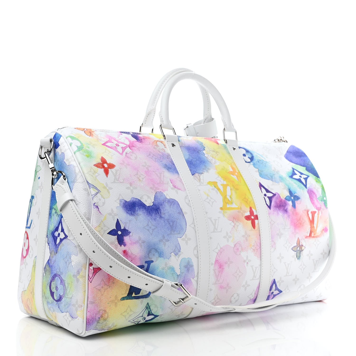 Louis Vuitton Monogram Watercolor Keepall Bandouliere 50 Multicolor 2 of 8
