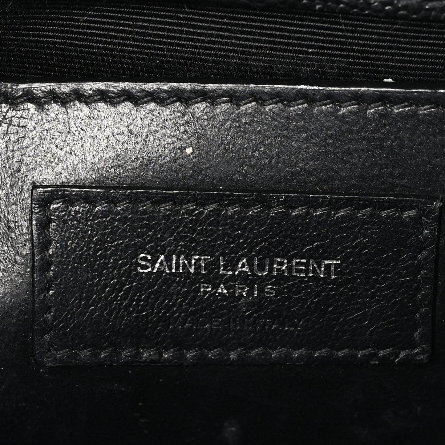 Grain De Poudre Medium Classic Monogram Kate Satchel Black