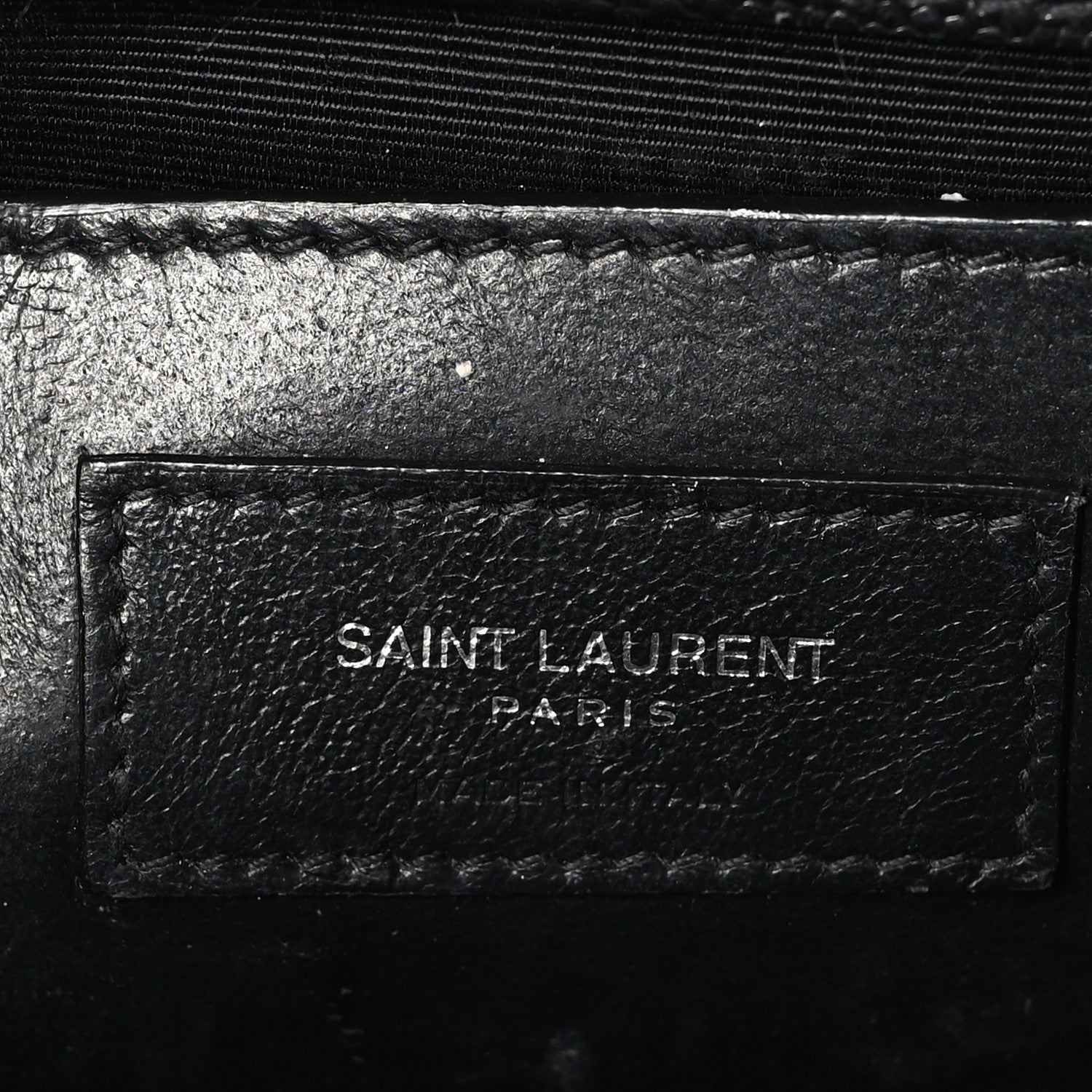 Saint Laurent Grain De Poudre Medium Classic Monogram Kate Satchel Black 6 of 10