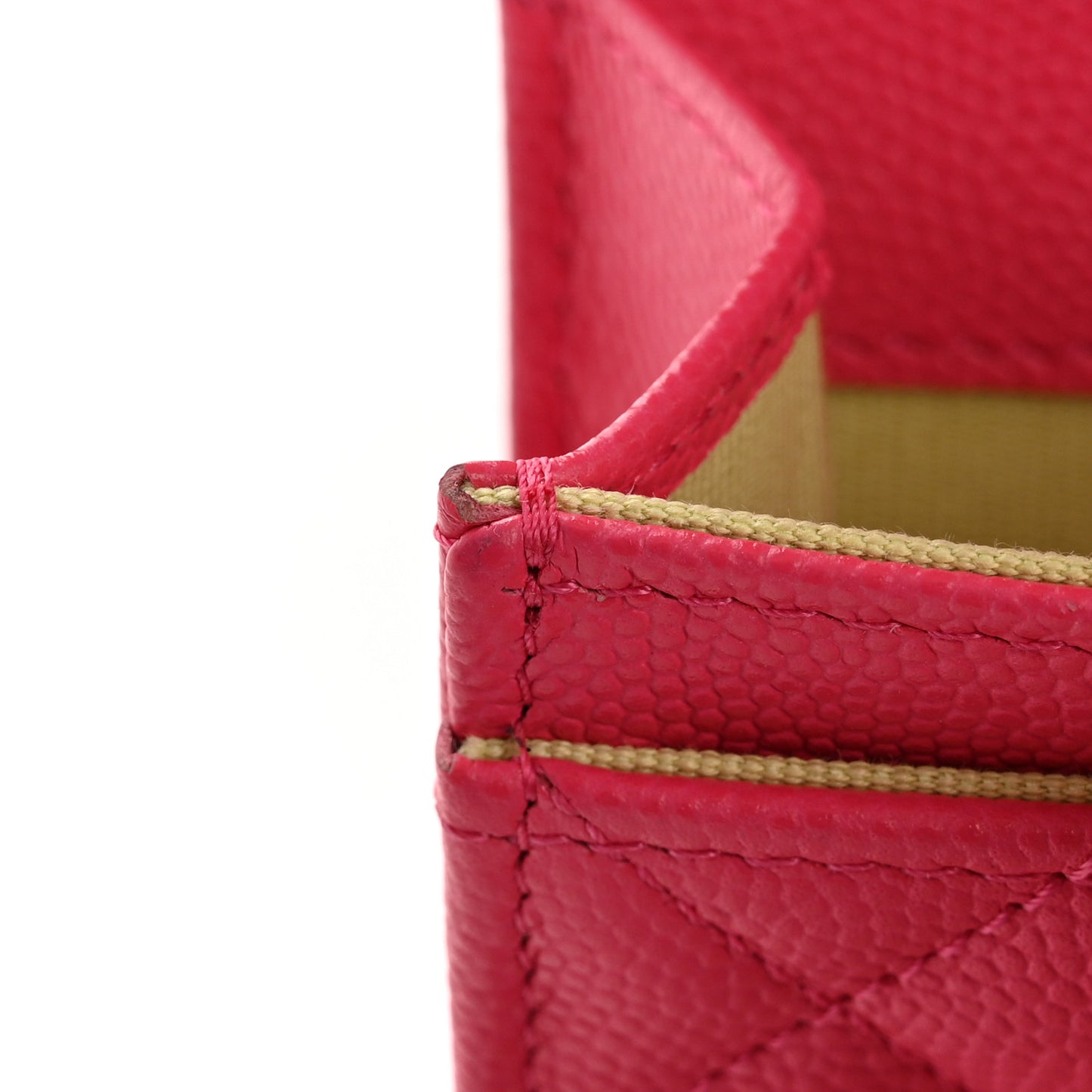 Caviar Quilted Chanel 19 Flap Card Holder Wallet Dark Pink