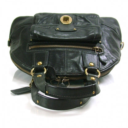 FASHIONPHILE COACHVachettaLegacyPocketShoulderBagBlack 4 of 10