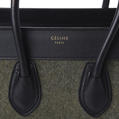 Celine Felt Smooth Calfskin Micro Tri-Color Luggage Khaki 10 of 10