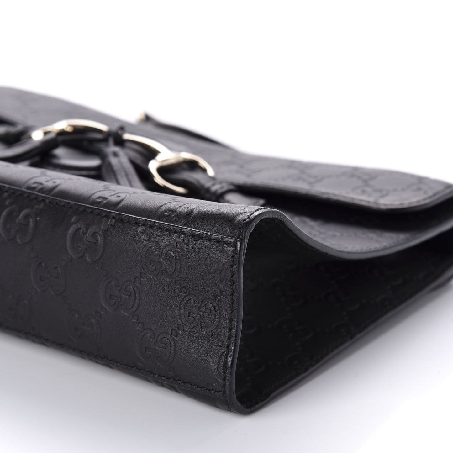 Guccissima Medium Emily Chain Shoulder Bag Black