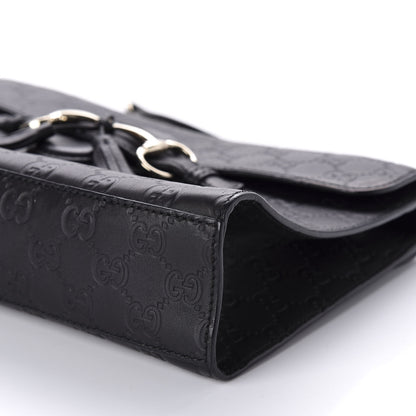 Gucci Guccissima Medium Emily Chain Shoulder Bag Black 7 of 13