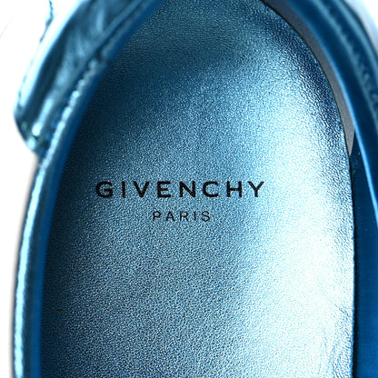 Givenchy Calfskin Metallic Womens Urban Street Sneakers 40 White Blue 7 of 7