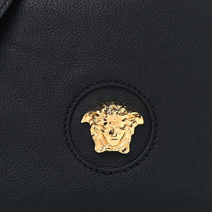 Versace Calfskin La Medusa Small Hobo Crossbody Black 7 of 9