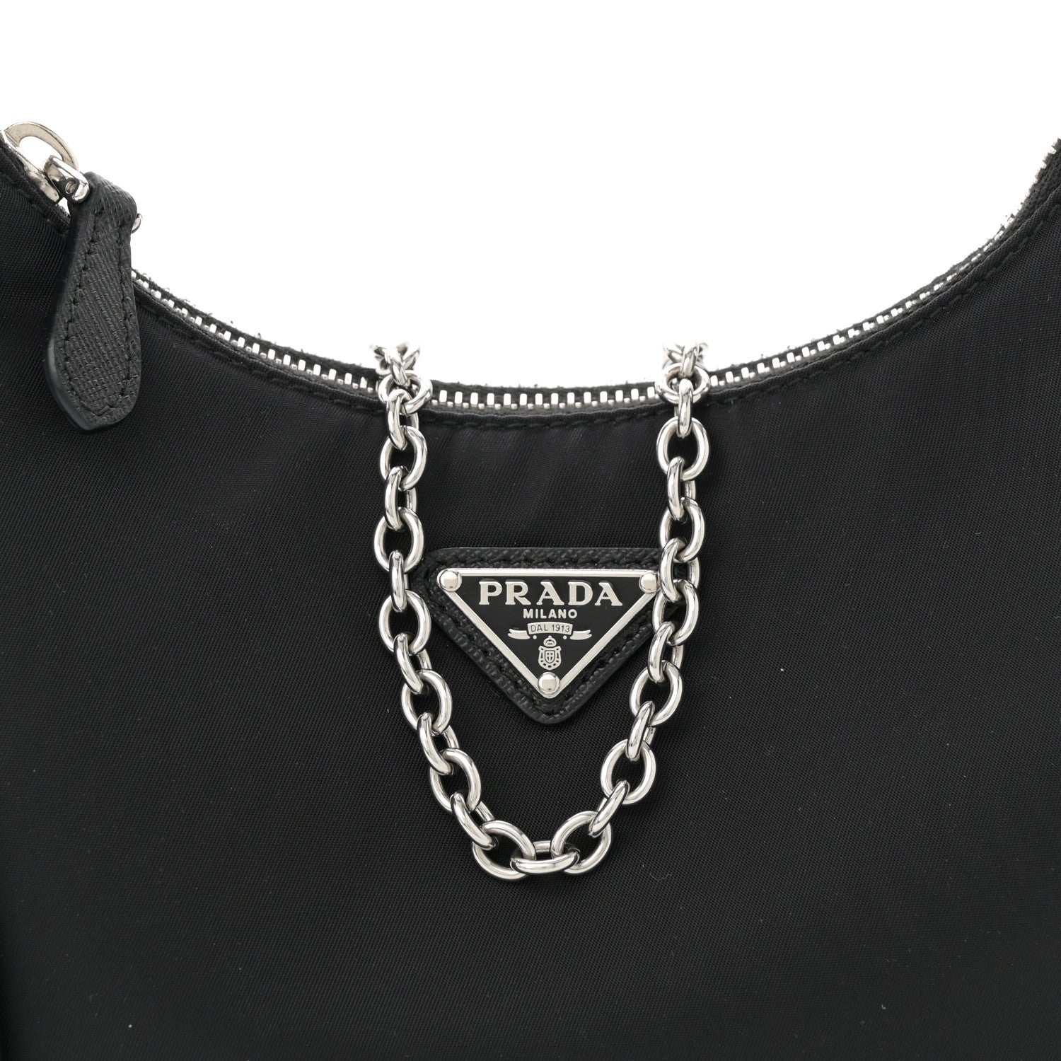 Prada Nylon Re-Edition 2005 Shoulder Bag Black 7 of 10