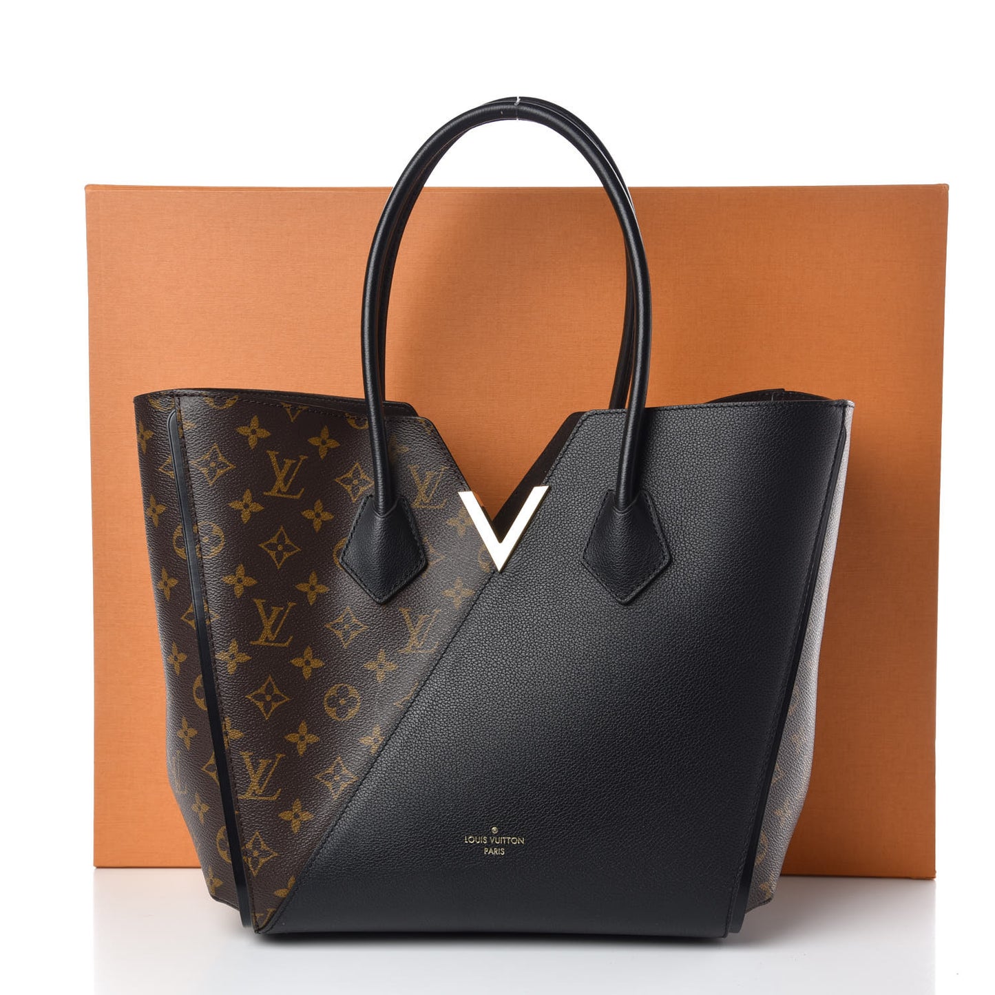 Calfskin Monogram Kimono Tote Black