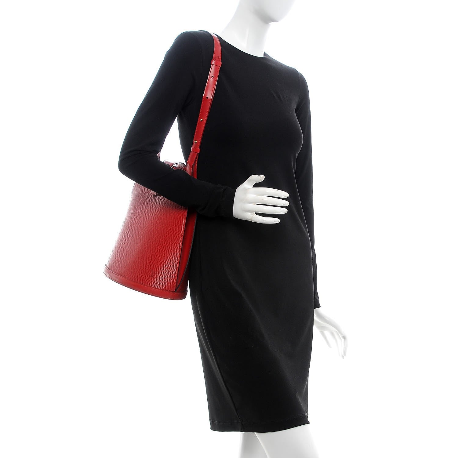 Louis Vuitton Epi Cluny Castillan Red 2 of 9