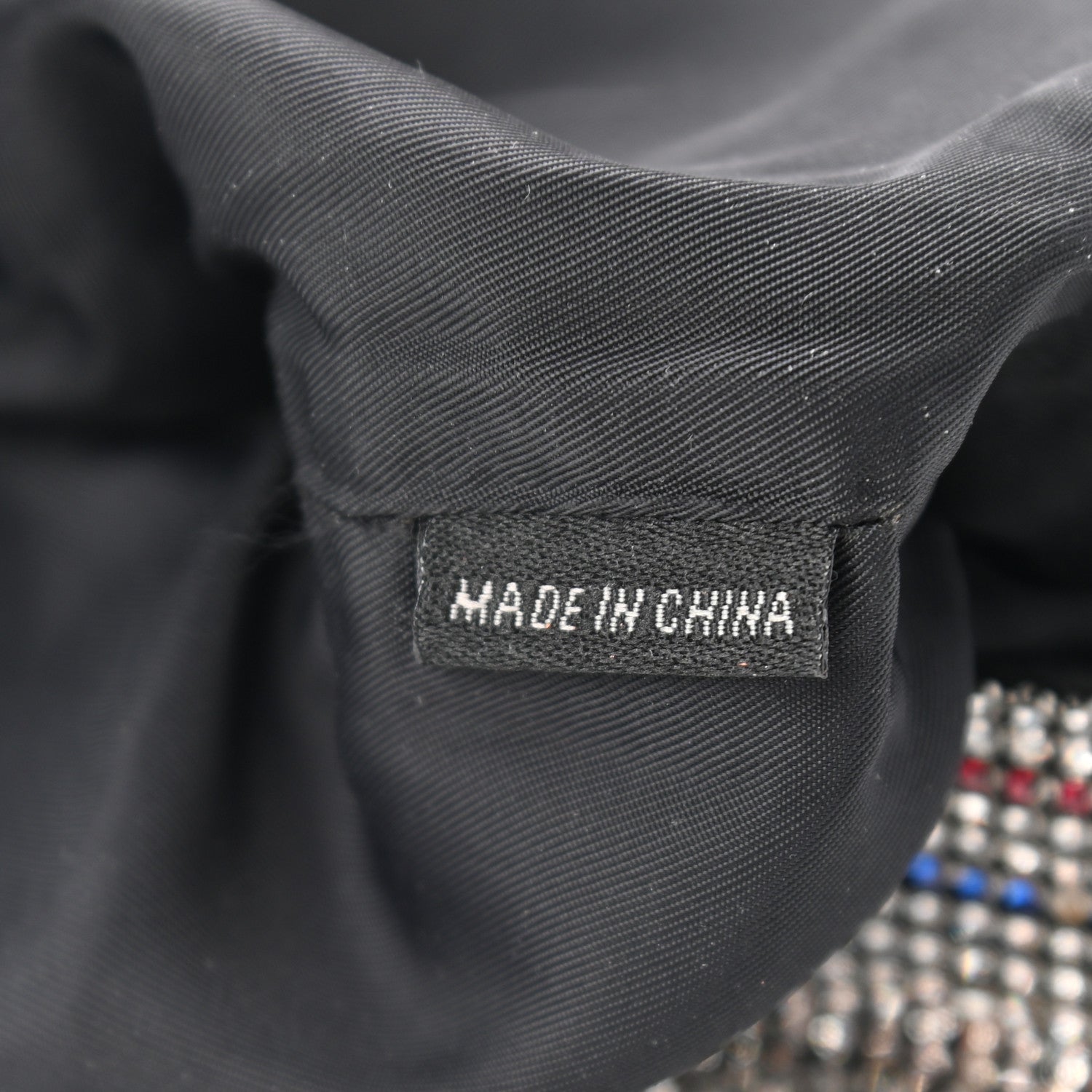 Alexander Wang Rhinestone Chain Mesh Wanglock Logo Pouch Silver Multicolor 6 of 9